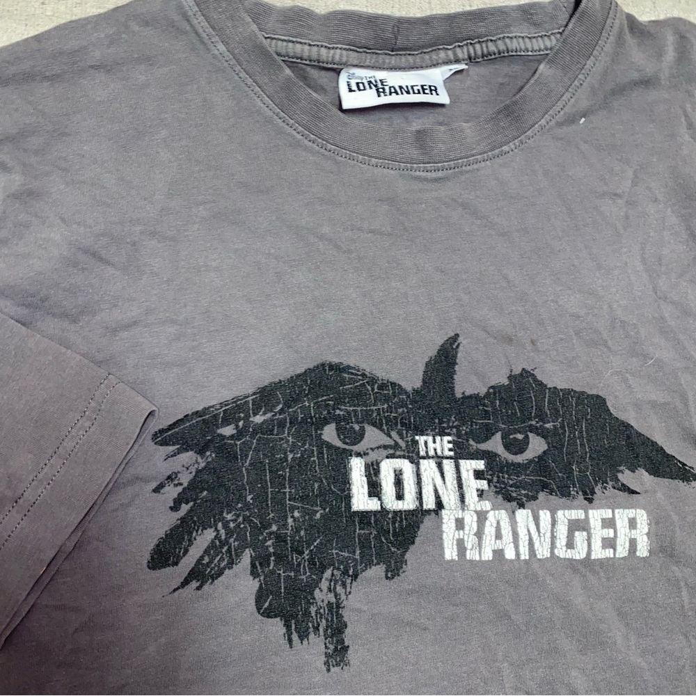 Disney The Lone Ranger Shirt Mens Small Kids XL Johnny Depp Tonto Graphic Y2K